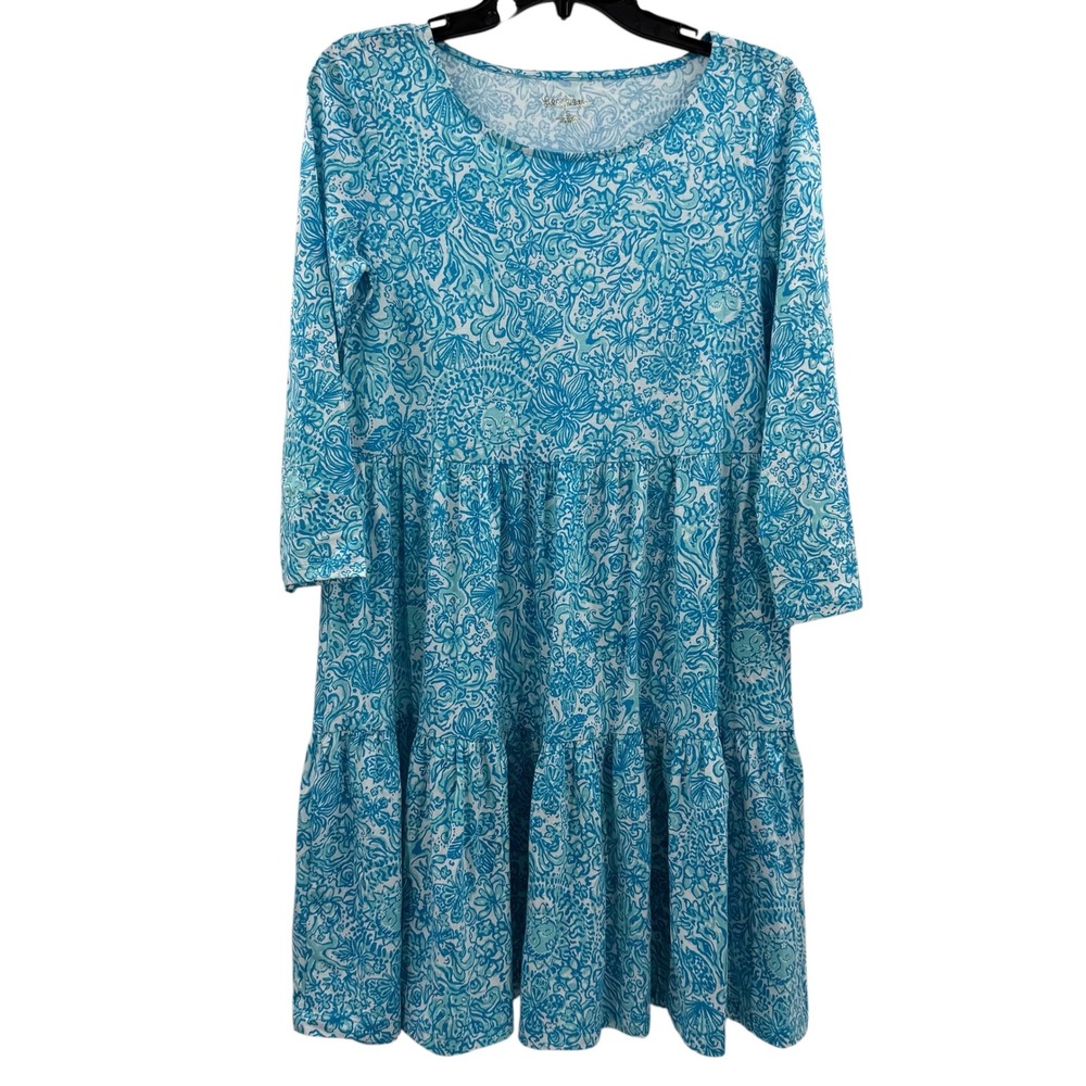 Lilly Pulitzer‎ Geanna Swing Dress Resort White Took Me By Sunrise Size Small - Picture 3 of 9